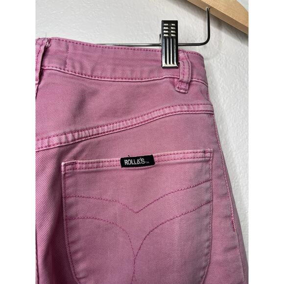 Rolla's Sailor Jeans in Magnolia Pink High Rise Wide Leg Size 27 - Picture 4 of 6